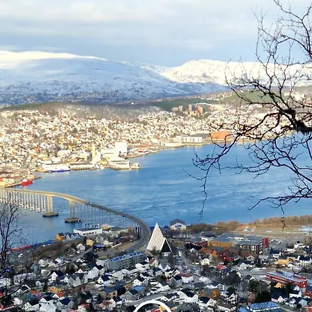 In Tromso, Located Between The Arctic Cathedral And The Cable Car Tromso