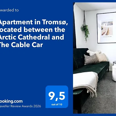 Apartment In Tromso, Located Between The Arctic Cathedral And The Cable Car With Ev Ch Station